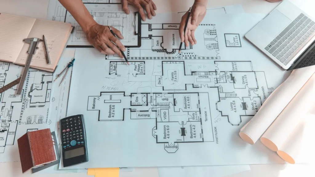 Architects Reviewing Building Blueprints 1024x576