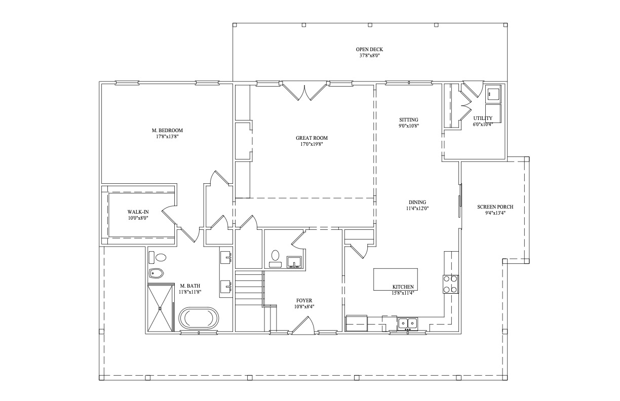 Custom Home Builder Chattanooga Tn Mountain Laurel Plan 1