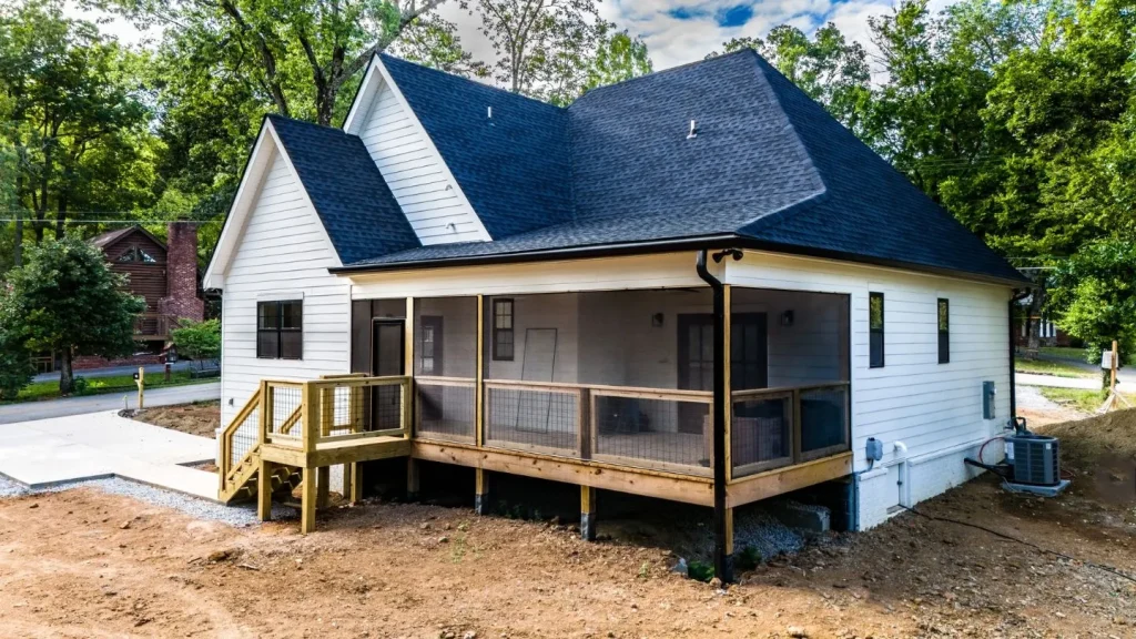 Finished Home With A Wooden Deck 1024x576