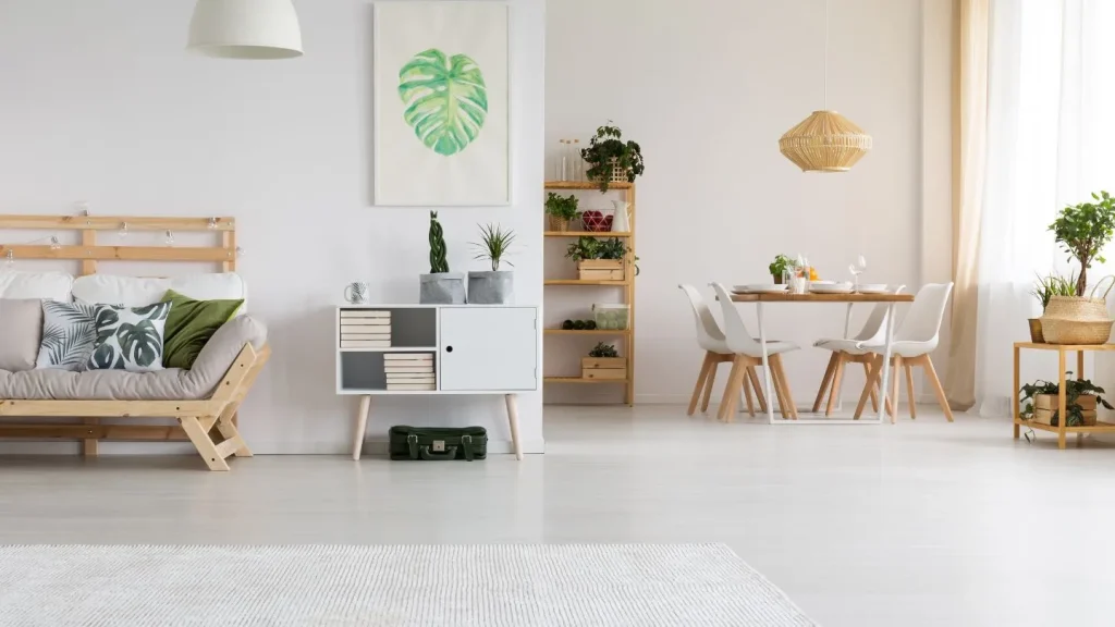 Minimalistic Living Room With Plants 1024x576