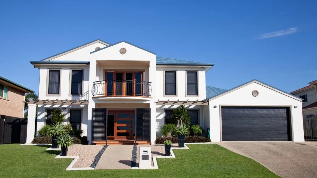 Modern Two Story Custom Built Home Exterior