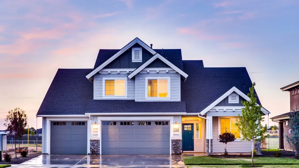 Modern Two Story Suburban House Exterior 1024x576