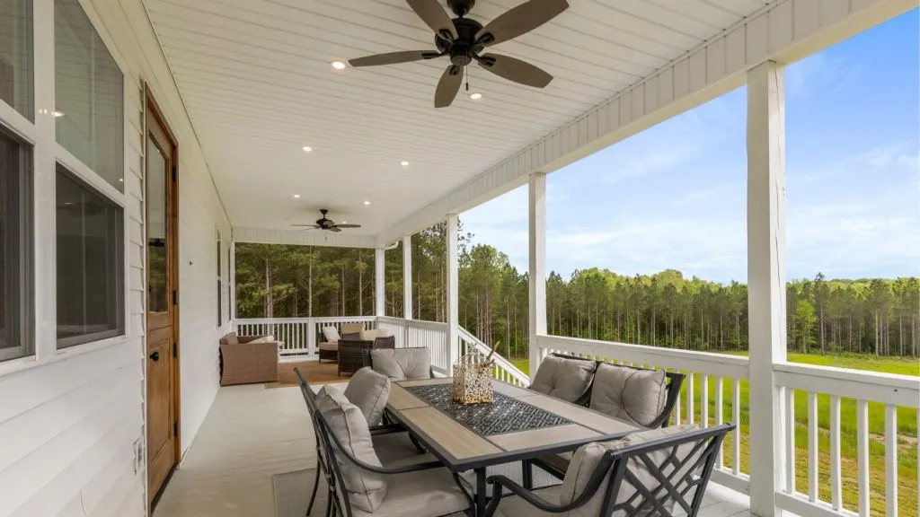 Spacious Porch With Seating Area